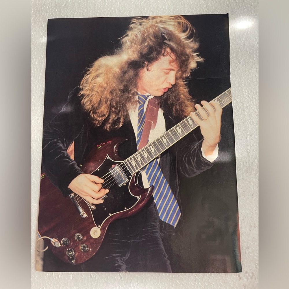 Vintage AC/DC Angus Young pinup
